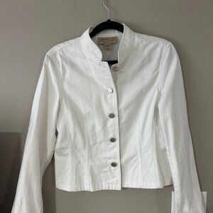 White Jacket with silver buttons